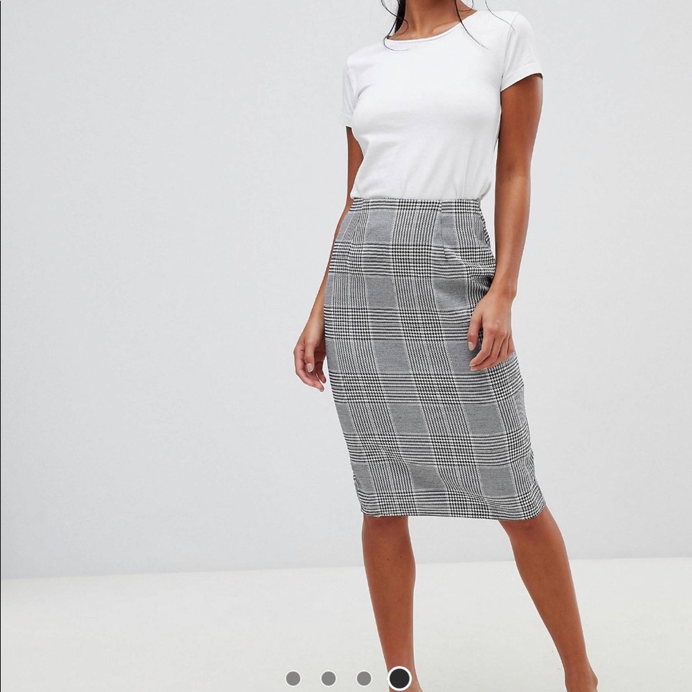 ASOS Parisian petite check pencil skirt